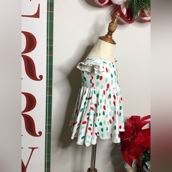 Girls Soft Christmas 🎄 Dress NWT 6/12 Mos - Picture 5 of 11